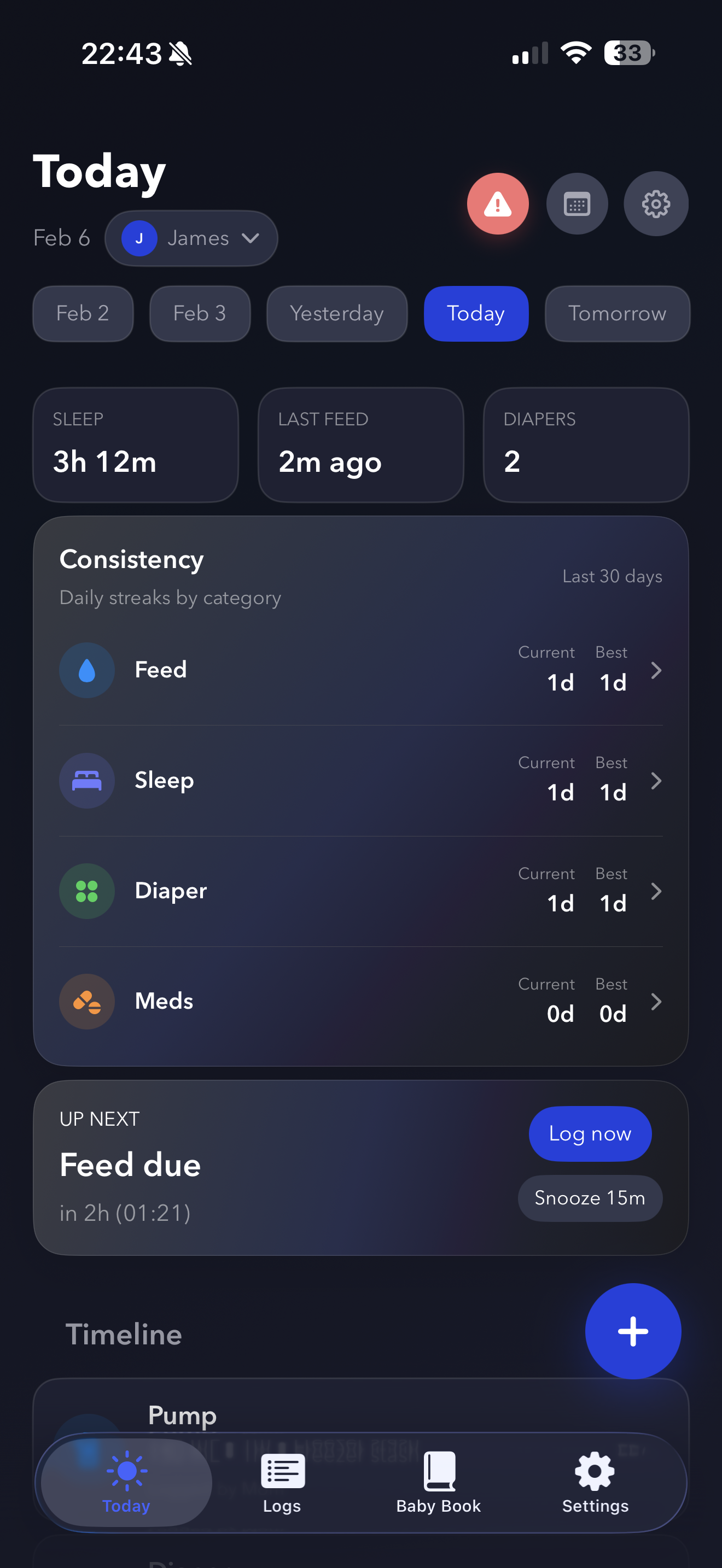 Lullaby app screenshot